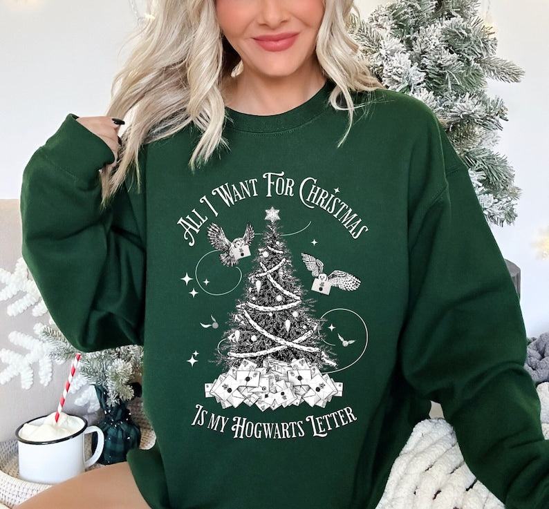Wizard Christmas Crewneck Sweatshirt
