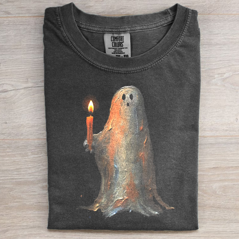 Ghost Holding A Candle T-shirt