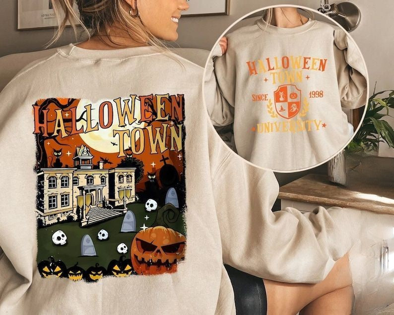 Halloween Town 1998 Print Sweatshirt