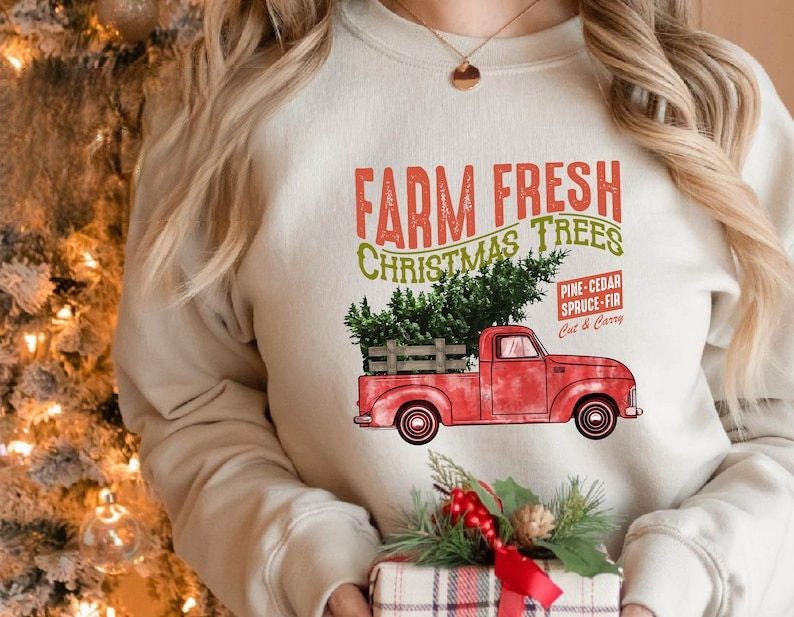 Farm Fresh Christmas Sweatshirt
