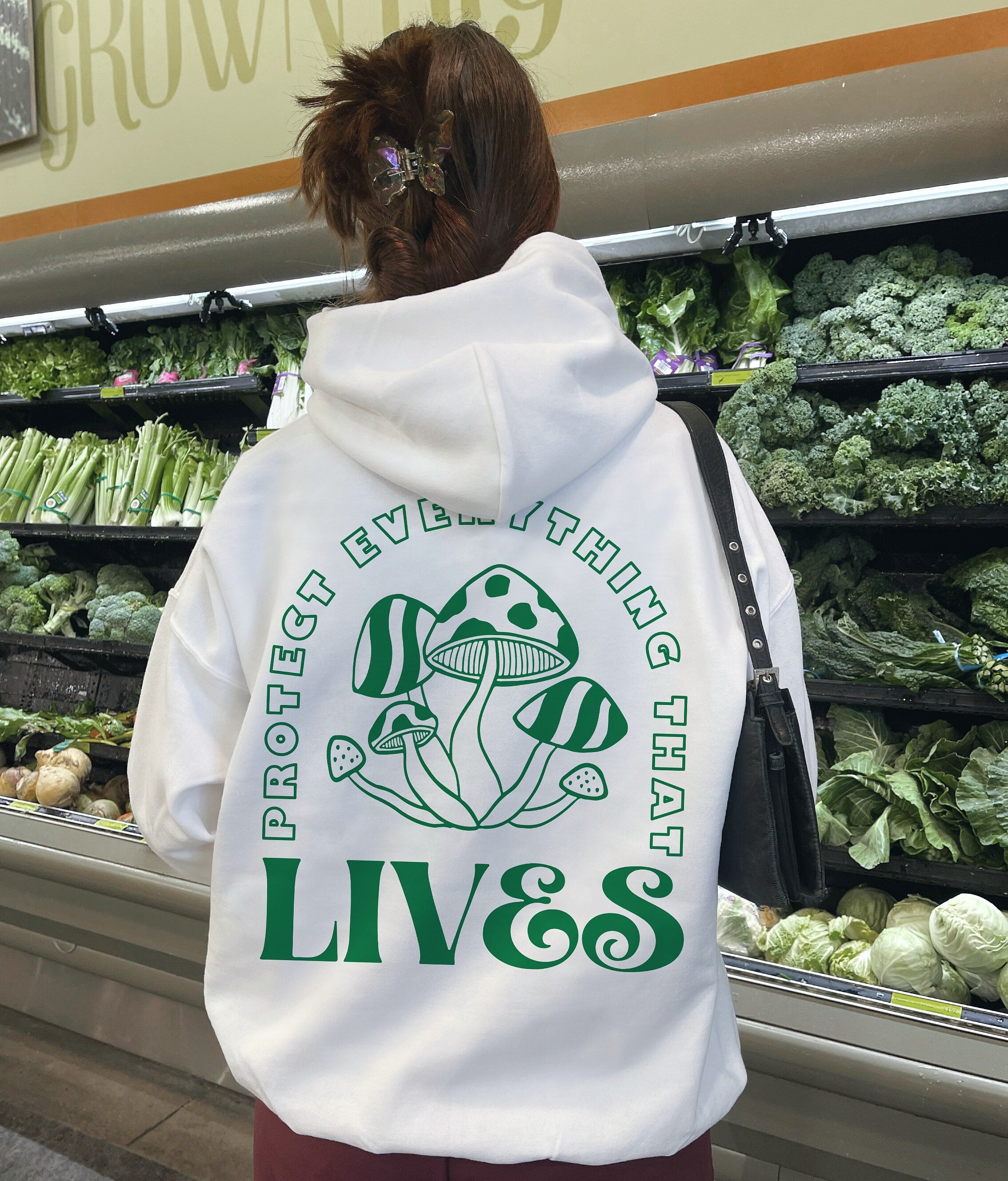 Mushroom Hoodie Positive Hoodie