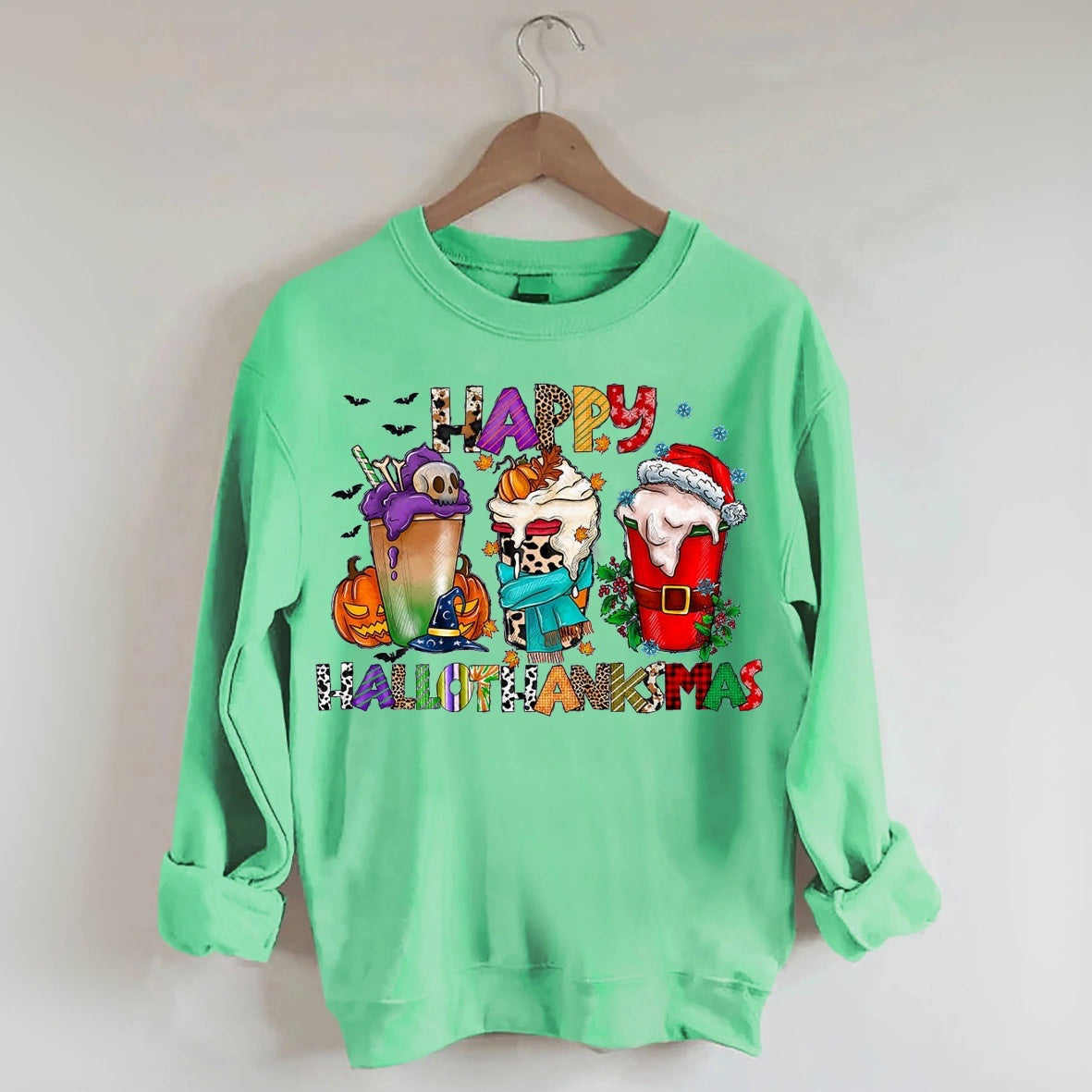Happy Hallothanksmas Casual Sweatshirt