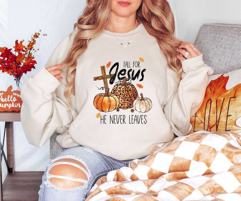 He Never Leaves Sweatshirt