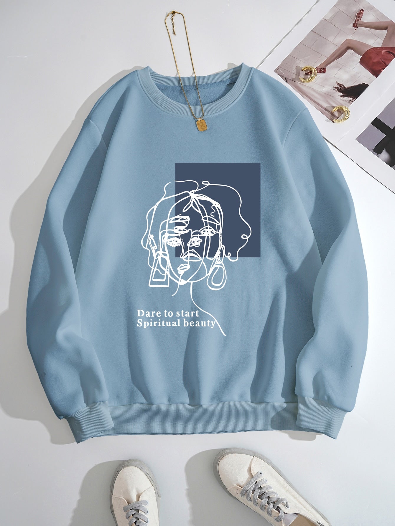 Fashion print sweatshirt