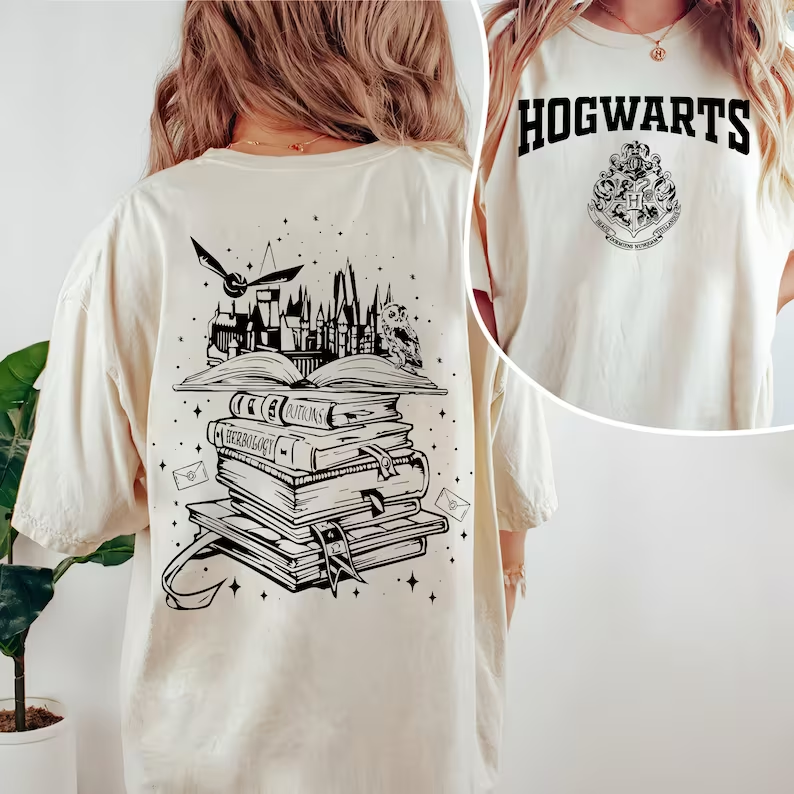 Hogwart Wizard Castle Book Shirt