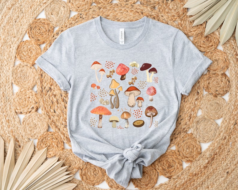 Aesthetic Mushroom Casual T-shirt