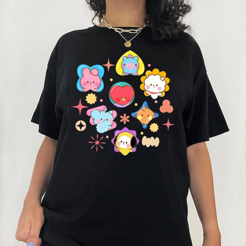 BTS Kawaii Baby BT21 T-shirt