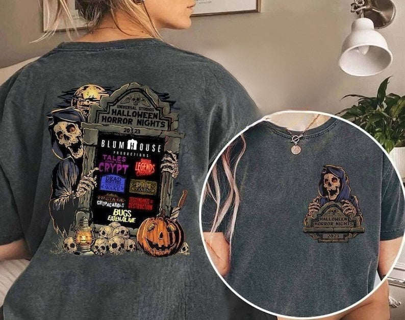Two-sided Vintage Halloween Horror Nights 2023 T-shirt