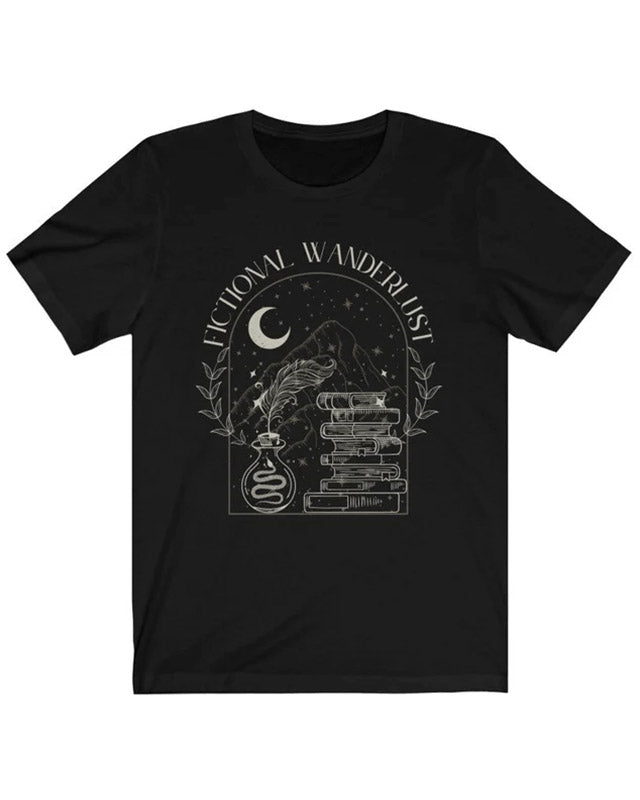 Bookish Casual Letter Print T-shirt