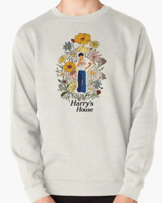 Harry's floral concept Pullover Sweatshirt