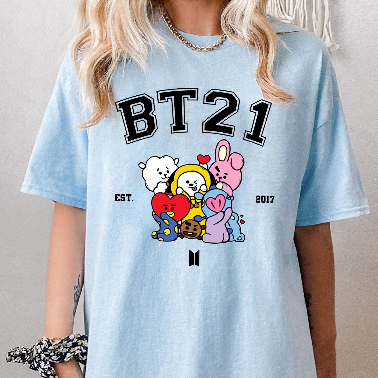 BTS Bangtan Boy Print T-shirt