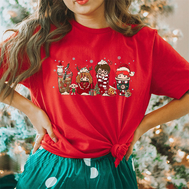 Harry Potter Christmas Coffee T-shirt