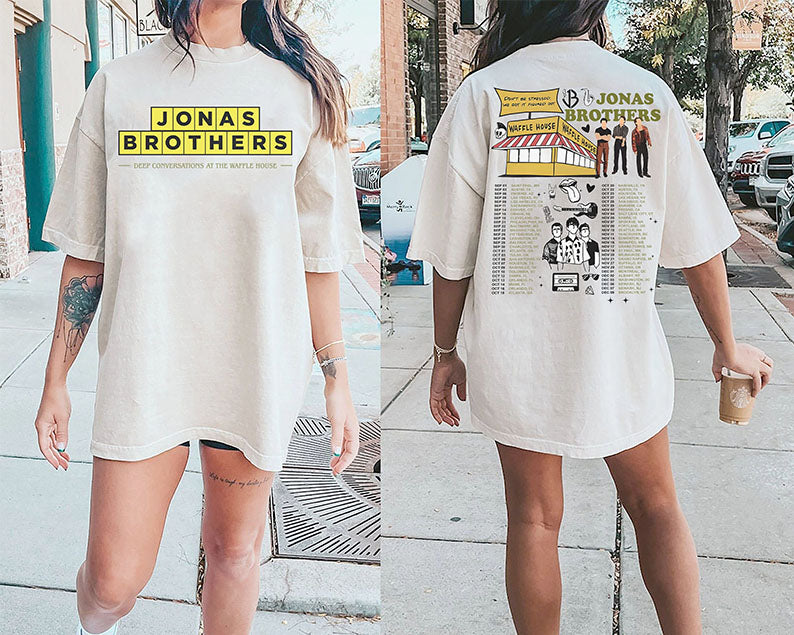 Jonas Waffle House Double Sided Print T-shirt