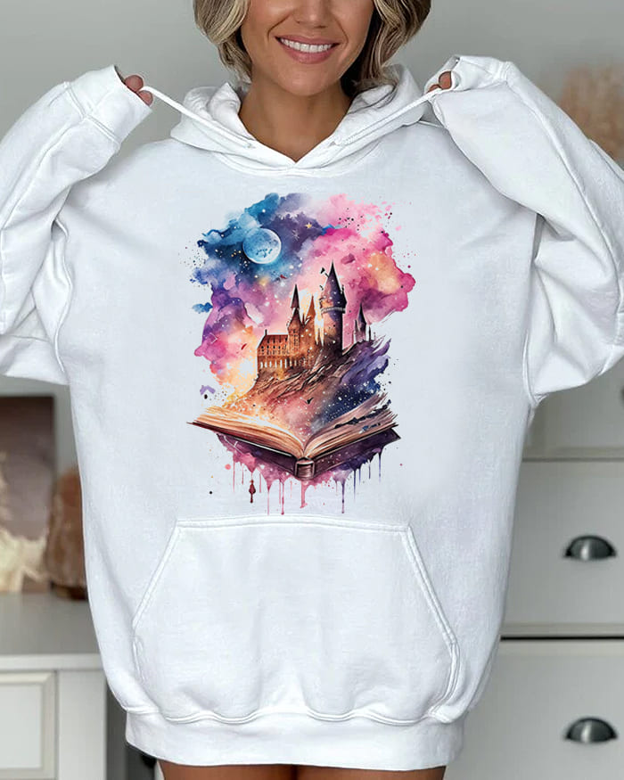 Magic Wizard School Casual Hoodie