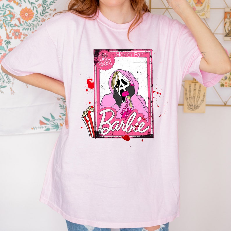 Horror Barbie Ghost Face T-shirt